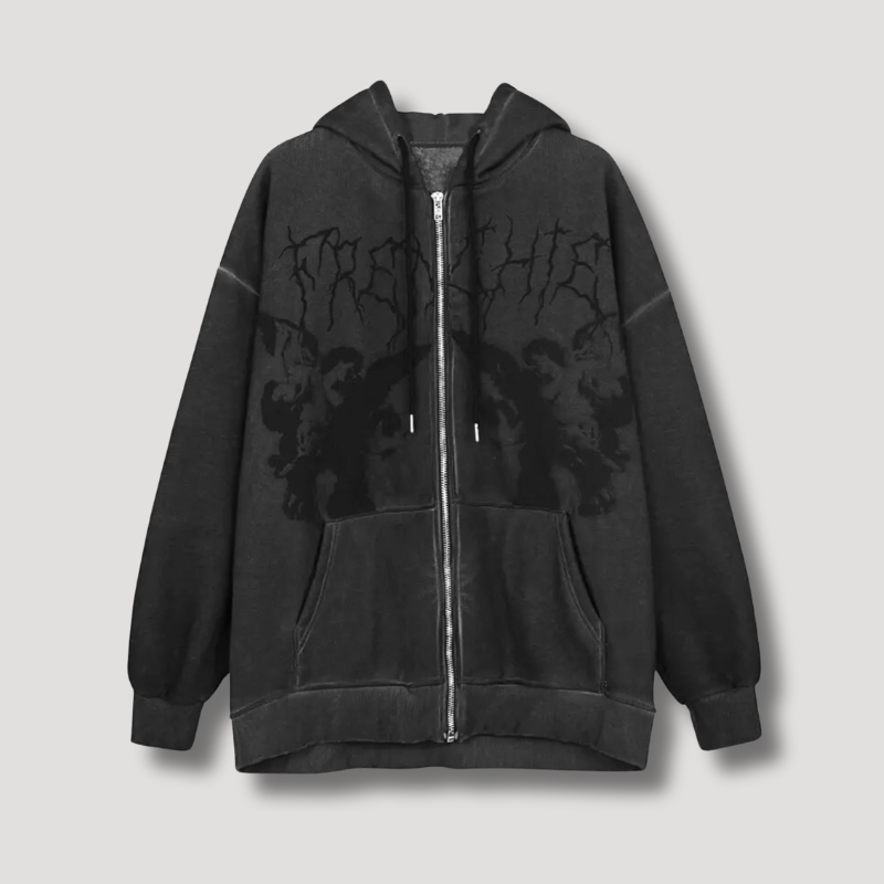 Gothic Archangels Zip Up Hoodie