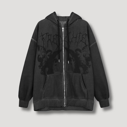 Gothic Archangels Zip Up Hoodie