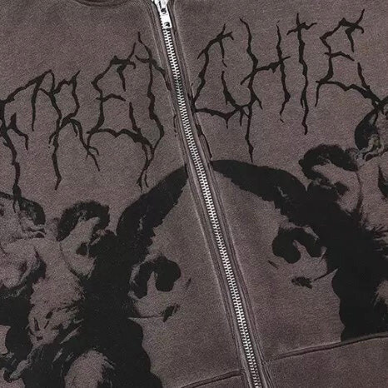 Gothic Archangels Zip Up Hoodie