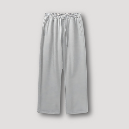 Straight Wide Leg Drawstring Sweatpants Man