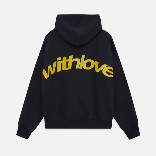 Oversized 'With Love' Hoodie Sweater - Soft Cotton - Streetwear Fashion