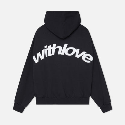 Oversized 'With Love' Hoodie Sweater - Soft Cotton - Streetwear Fashion