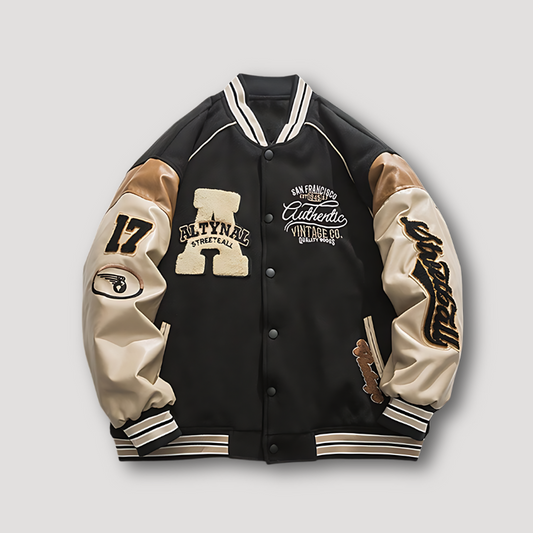 Authentic 'ALTYNAL' Embroidery Patches Bomber Varsity Jacket