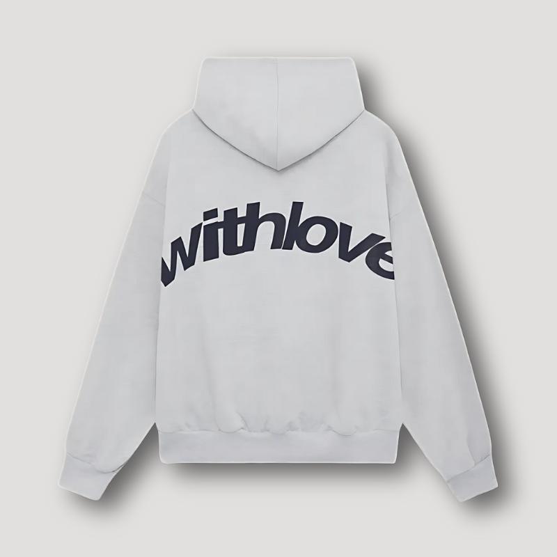 With Love Lettter Print Women's Oversized Hoodie