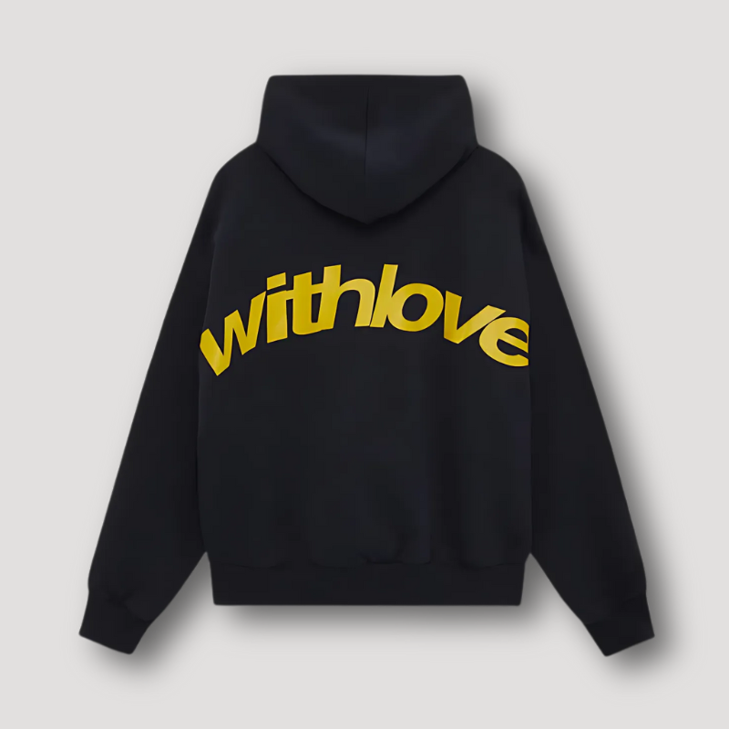 With Love Lettter Print Women's Oversized Hoodie