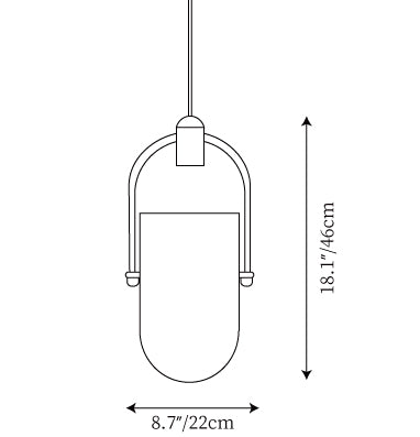 Pendant Glass Light - Spot - Led Bulb - Easy Installation