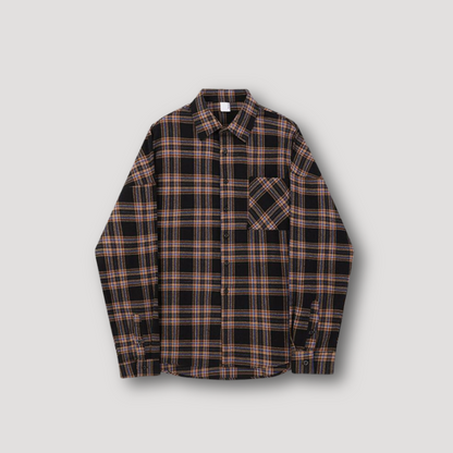 Classic Long Sleeve Check Shirts for Men