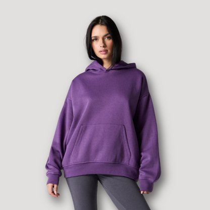 Casual Sweatshirt Oversized Purple Hoodie for Women