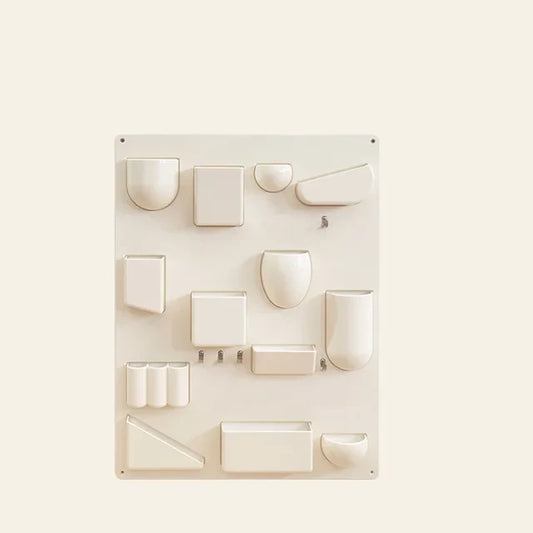 Plastic Wall Organizer - Sized Pocket - Multiple Hooks