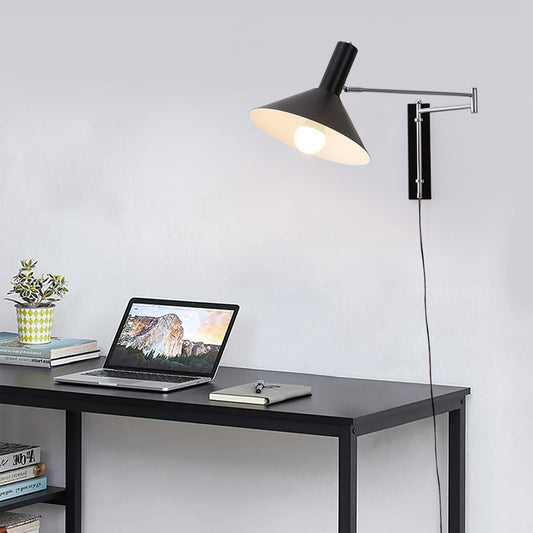Plug In Style Wall Lamp - Led Bulb - Metal Material