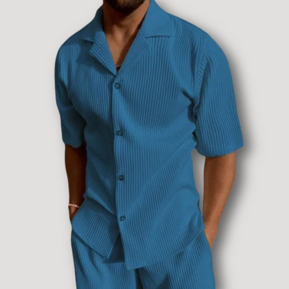 Ribbed Summer Button Up Men's Corduroy Shirts