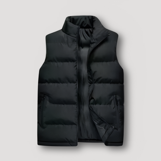 Zip Up Puffer Sleeveless Jacket Quilted Vest