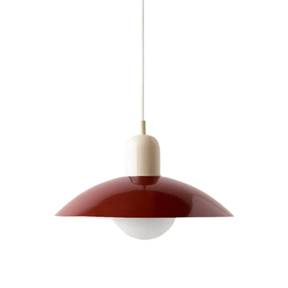 Nordic Modern Macaron Bauhaus Pendant Lamp – Minimalist Iron LED Hanging Light
