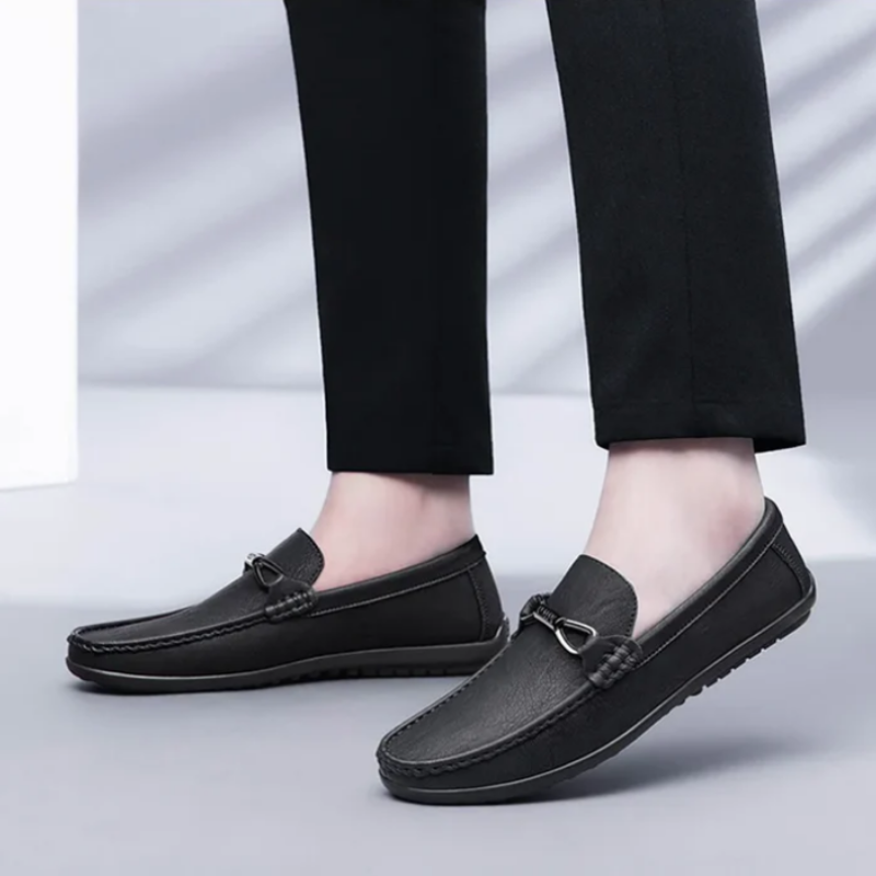 Loafer Slip On Moccasin Leather Shoes Men