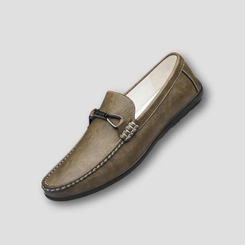 Loafer Slip On Moccasin Leather Shoes Men