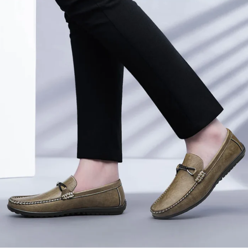 Loafer Slip On Moccasin Leather Shoes Men