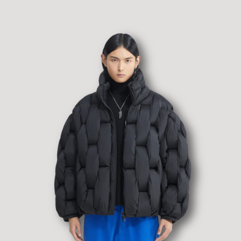 Winter Parkas Plaid Puffer Jacket