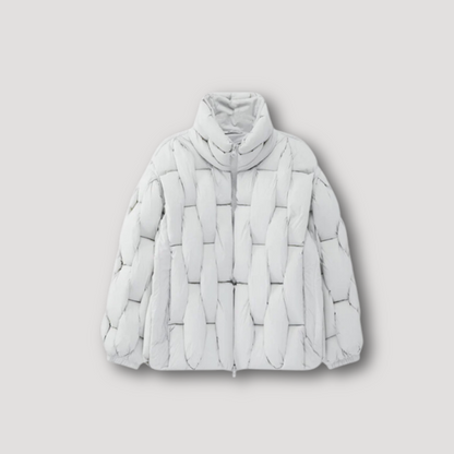 Winter Parkas Plaid Puffer Jacket