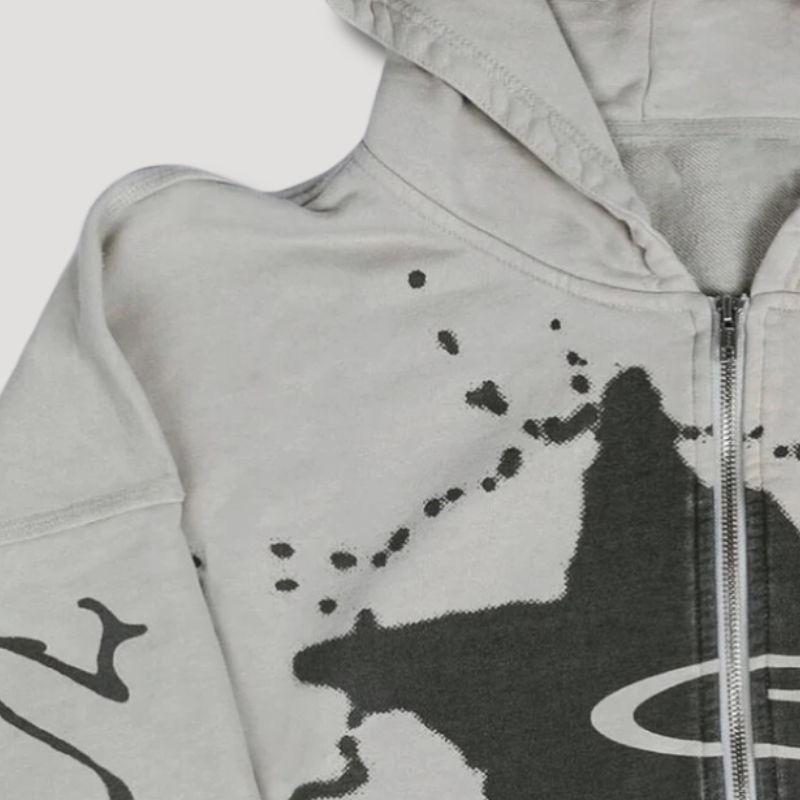 Retro Star One Zip Up Hoodie