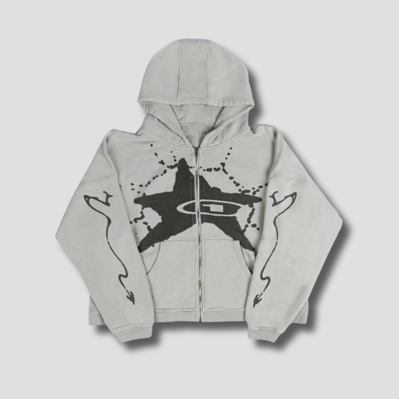 Retro Star One Zip Up Hoodie