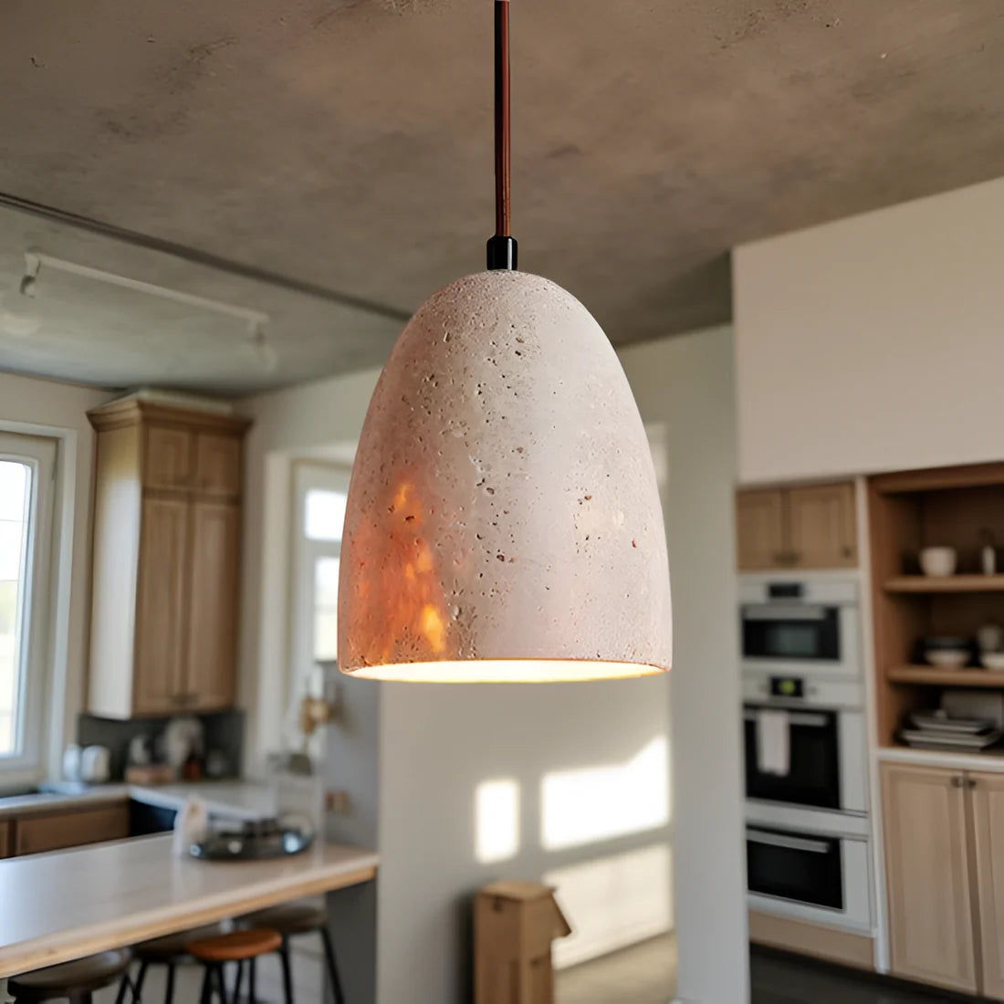 Retro Yellow Bell Pendant Light - Soft - Diffused Glow