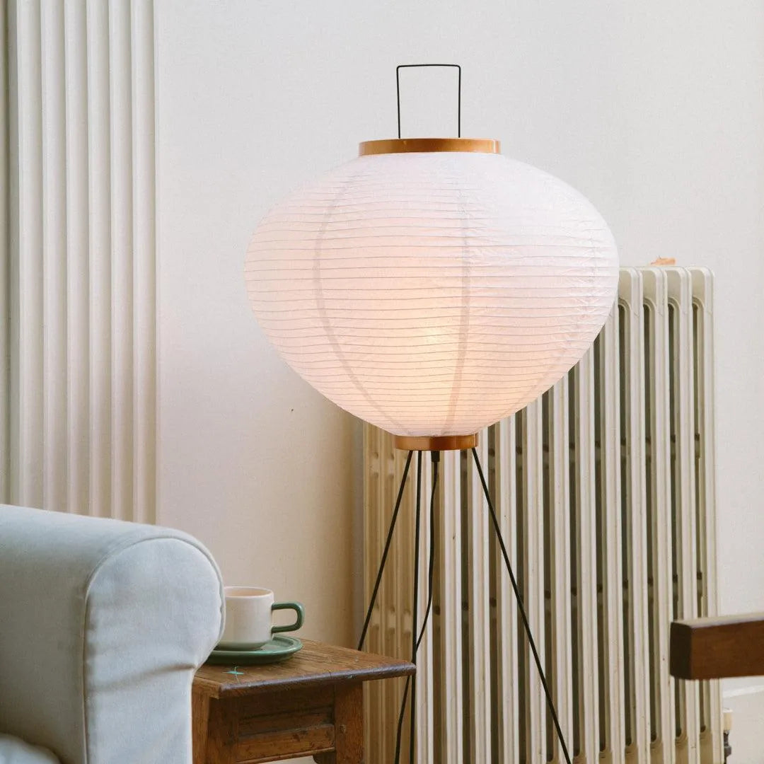 Rice Paper Floor Lamp - Warm Light - Enhances Mood