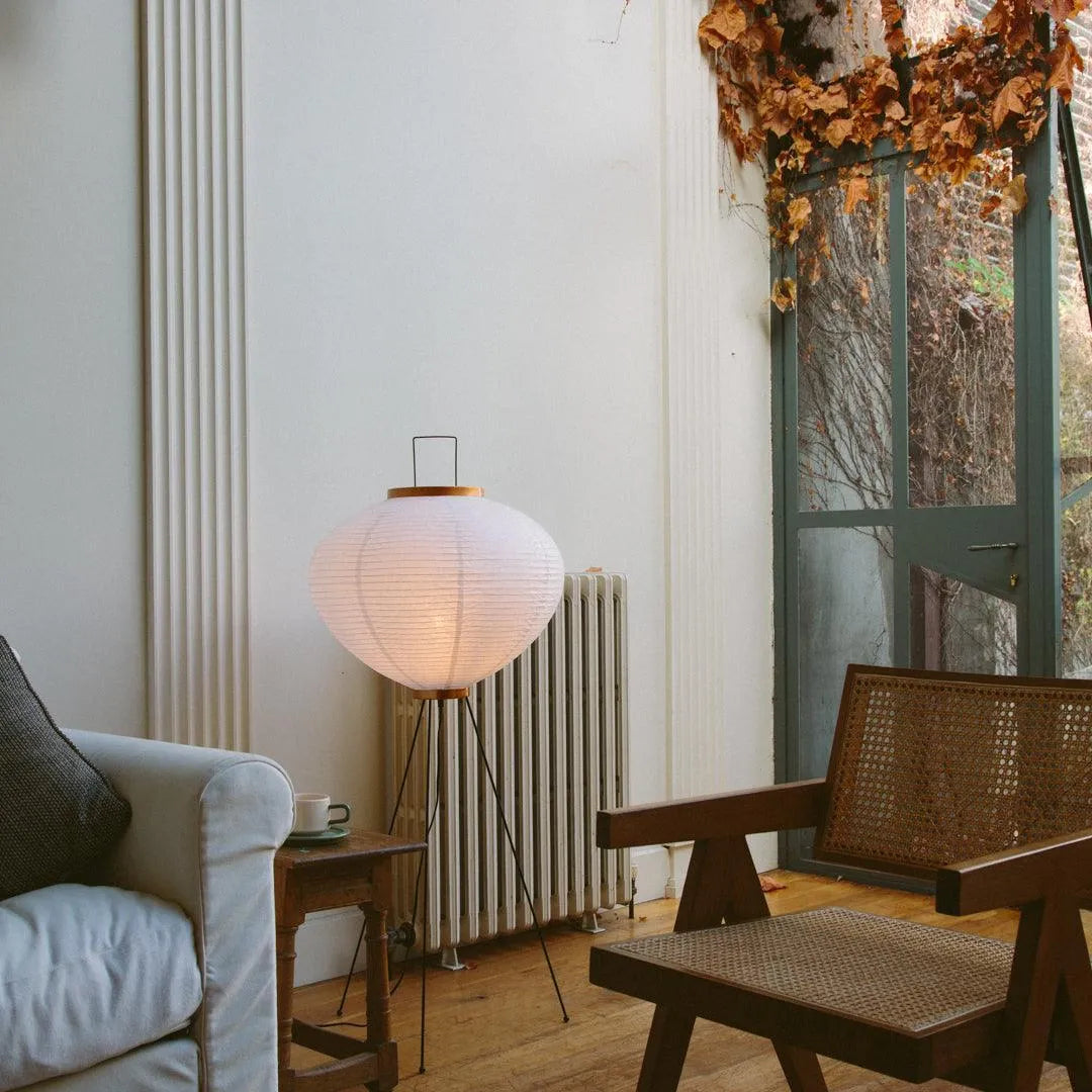 Rice Paper Floor Lamp - Warm Light - Enhances Mood
