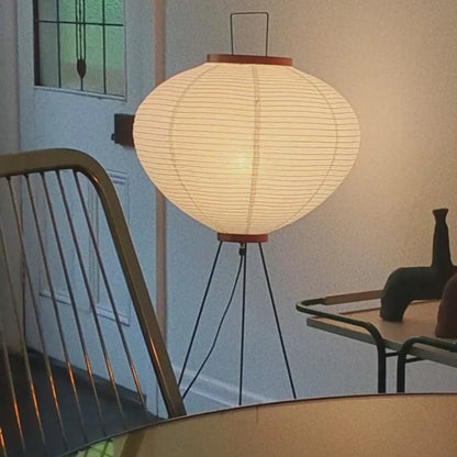 Rice Paper Floor Lamp - Warm Light - Enhances Mood