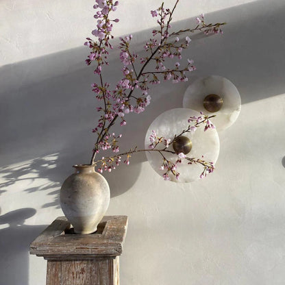 Round Style Wall Lamp - Marble - Disc Shape