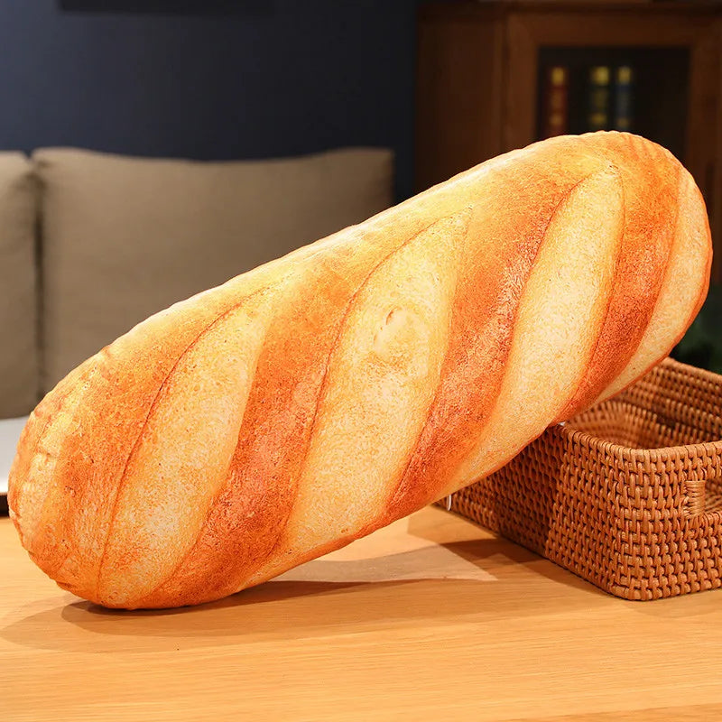 Baguette Pillow Cushion | Decorative Plush Pillow for Sofa & Bed