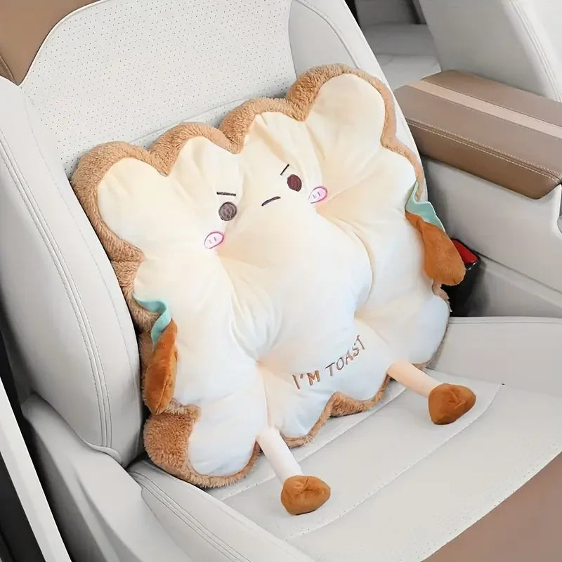 Toast Pillow Cushion | Soft Decorative Seat Cushion for Sofa & Chair