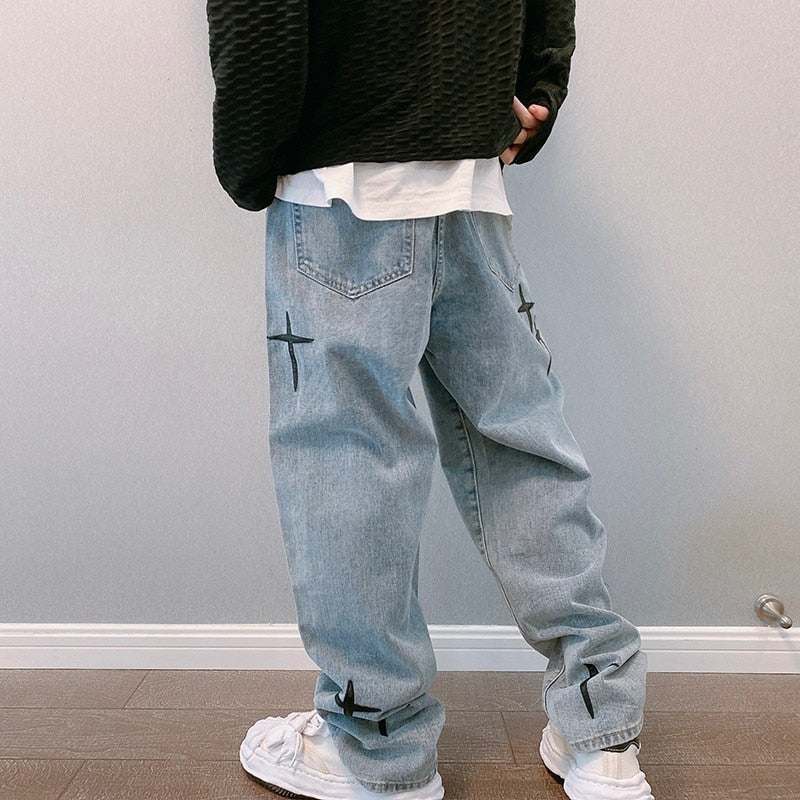 Cross Baggy Jeans - Cargo pants for men