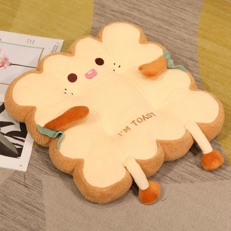 Toast Pillow Cushion | Soft Decorative Seat Cushion for Sofa & Chair