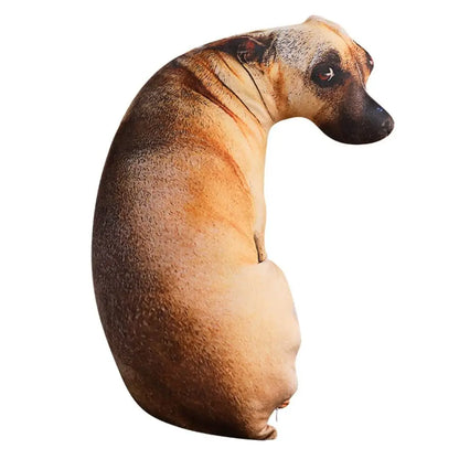 Dog Pillow Cushion | Realistic Decorative Pillow for Sofa & Bed