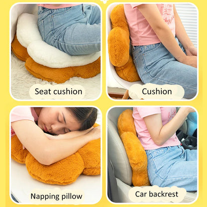Flower Pillow Cushion | Pink Decorative Pillow for Bed & Couch