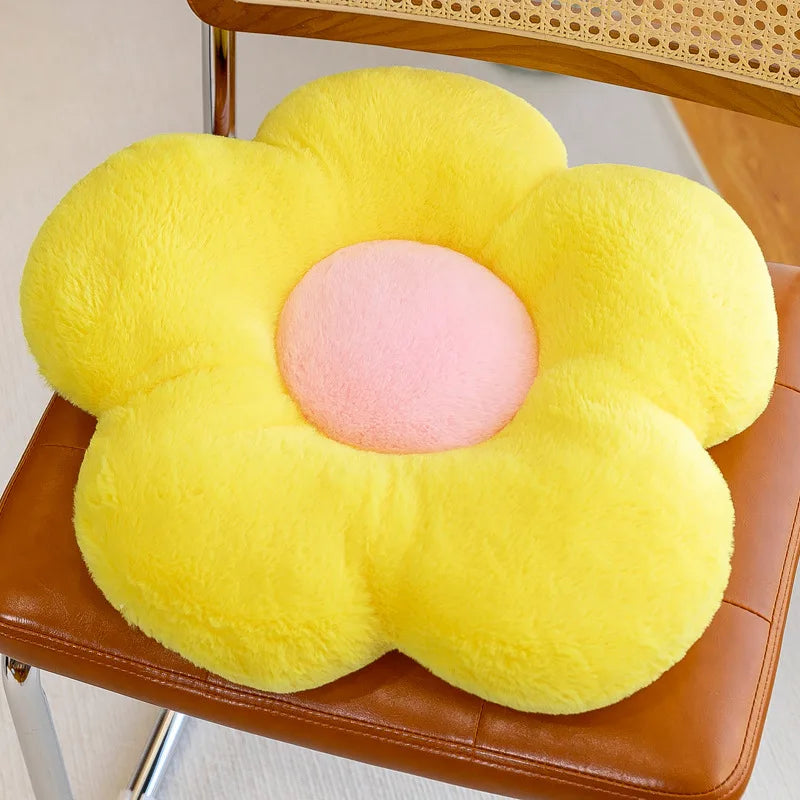 Flower Pillow Cushion | Pink Decorative Pillow for Bed & Couch