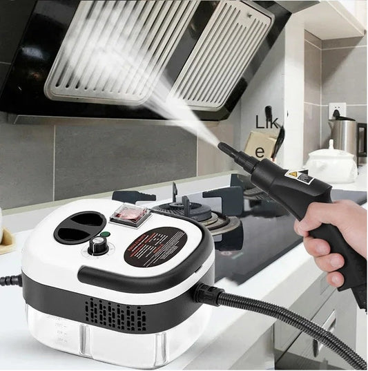 SteamCleaner – 2500W Compact Steam Cleaner for Home & Car, White