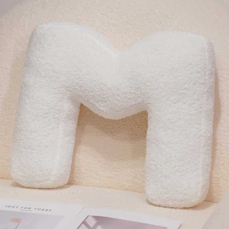 Letter Pillow Cushion | Personalized Decorative Pillow for Bed & Sofa