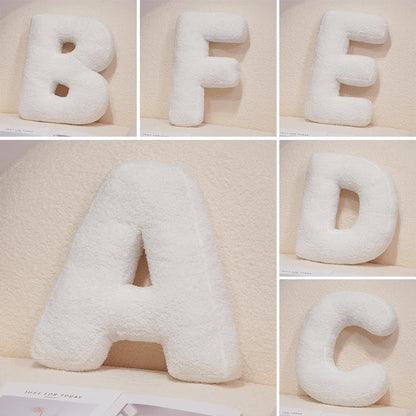 Letter Pillow Cushion | Personalized Decorative Pillow for Bed & Sofa