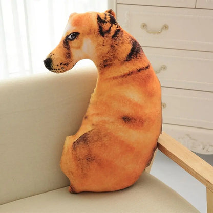 Dog Pillow Cushion | Realistic Decorative Pillow for Sofa & Bed