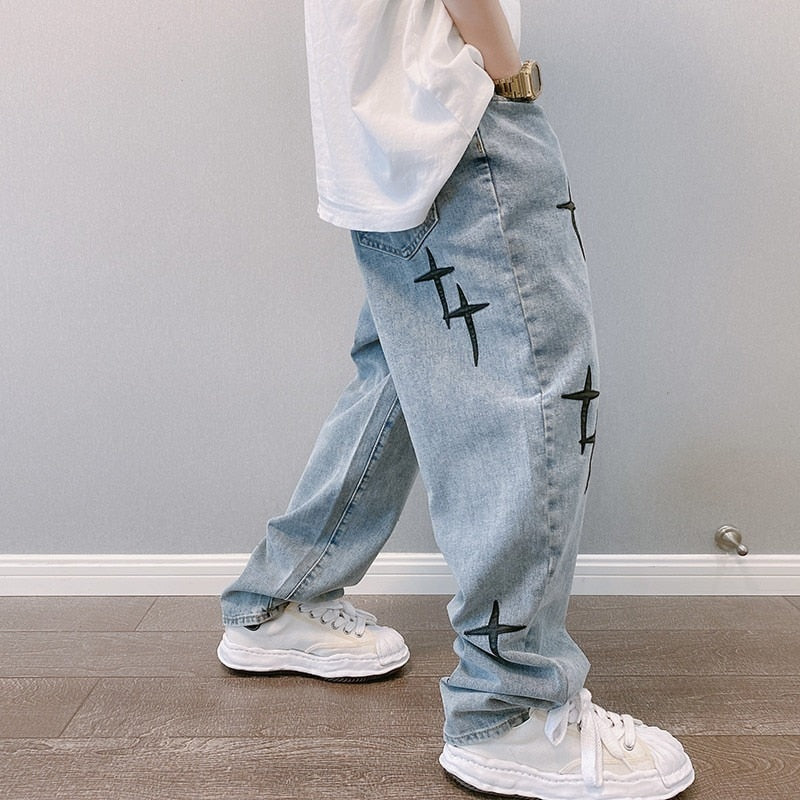 Cross Baggy Jeans - Cargo pants for men