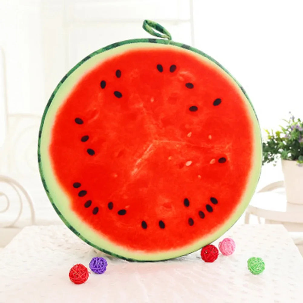 Fruit Slice Pillow Cushion | Round Decorative Pillow for Sofa & Bed