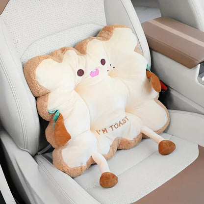 Toast Pillow Cushion | Soft Decorative Seat Cushion for Sofa & Chair