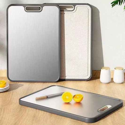 Cutting Board Set – Stainless Steel & Natural Stone – Durable, Hygienic, Stylish