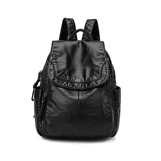 Genuine Leather Women Backpack - Timeless Design - Durable Features
