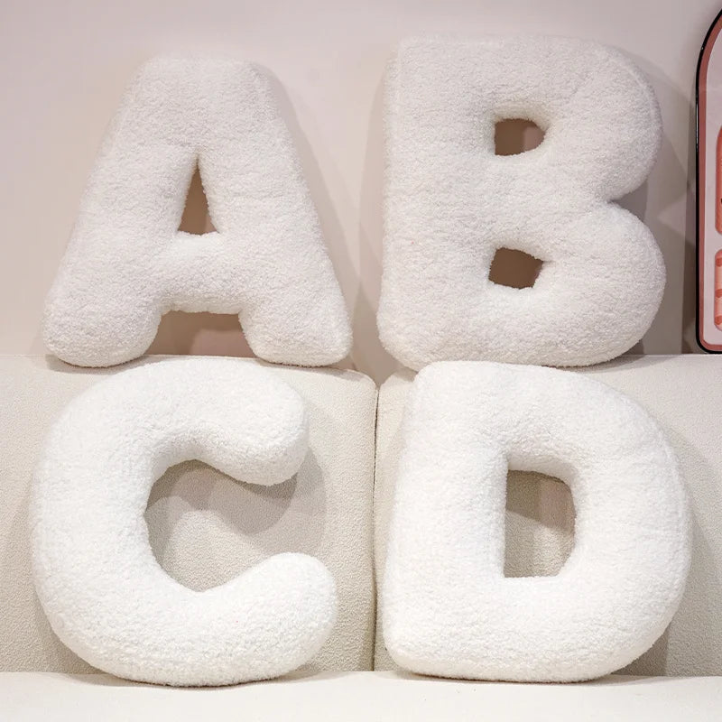 Letter Pillow Cushion | Personalized Decorative Pillow for Bed & Sofa
