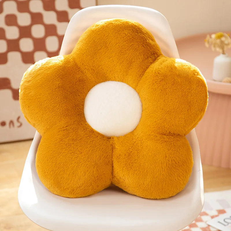 Flower Pillow Cushion | Pink Decorative Pillow for Bed & Couch