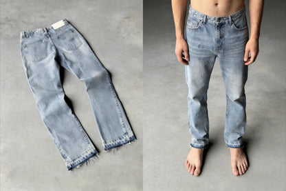 Harajuku Samurai Embroidered Oversized Jeans - High Waist - Straight Leg Pants