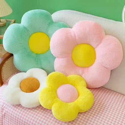 Flower Pillow Cushion | Pink Decorative Pillow for Bed & Couch