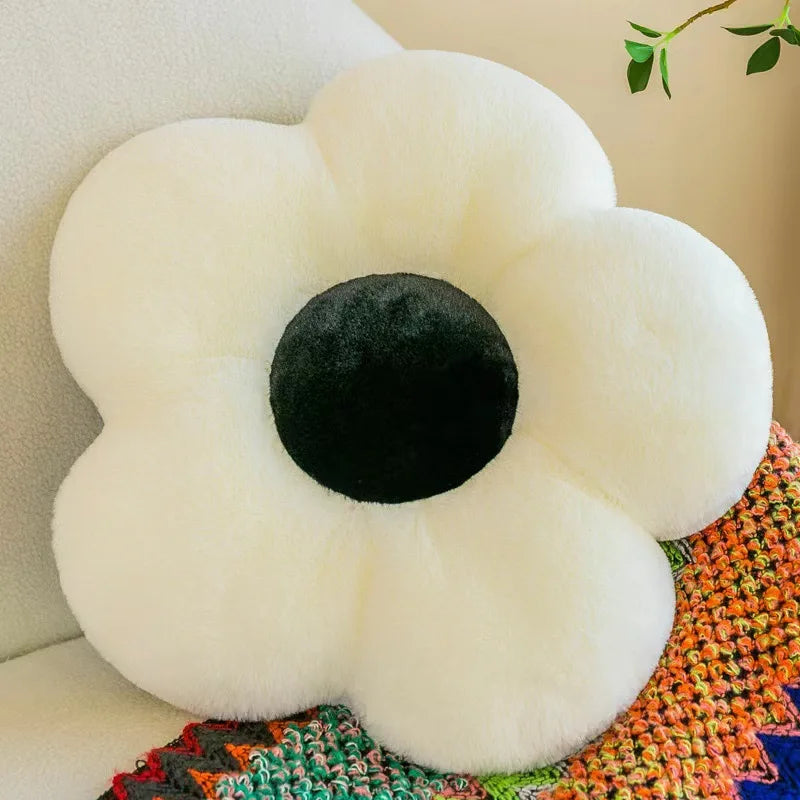 Flower Pillow Cushion | Pink Decorative Pillow for Bed & Couch